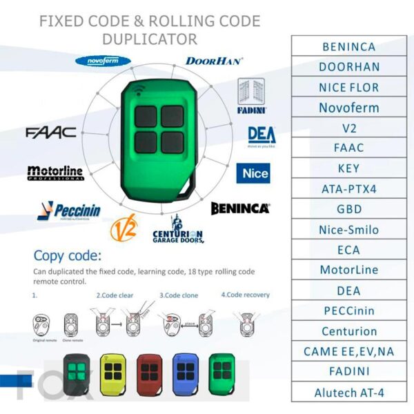 control remoto duplucador fox 4ch - Image 3