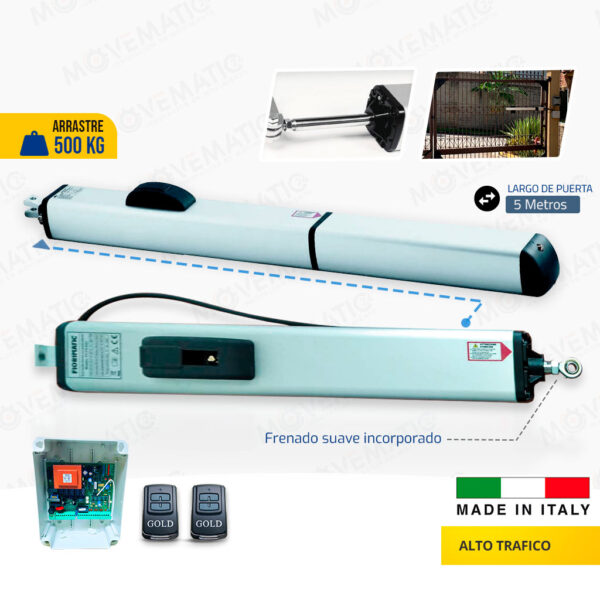 motor brazo batiente hidraulico FH390 5M alto trafico -italiano
